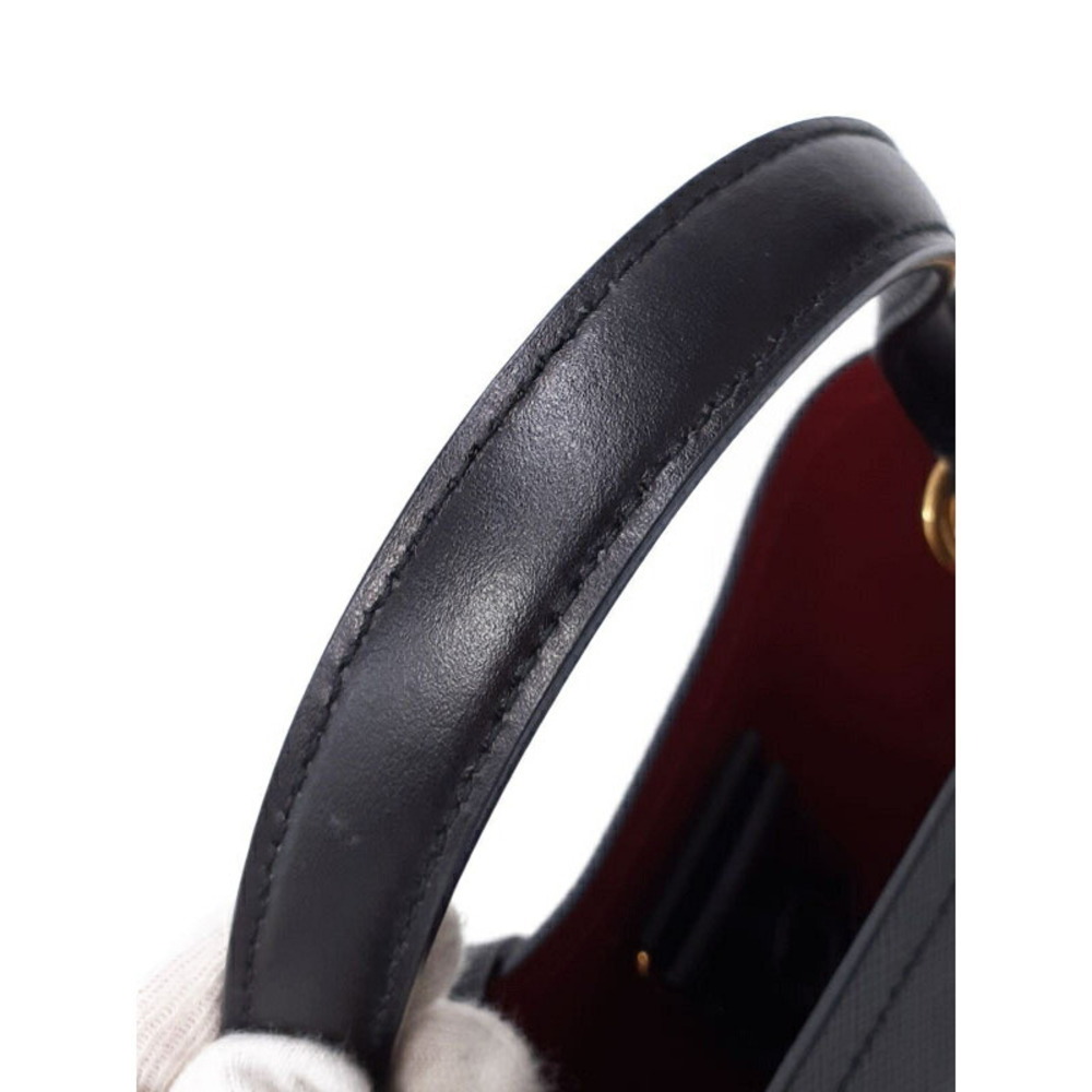 Prada Panier Saffiano leather bucket Crossobdy Shoulder bag Black - Picture 5 of 9